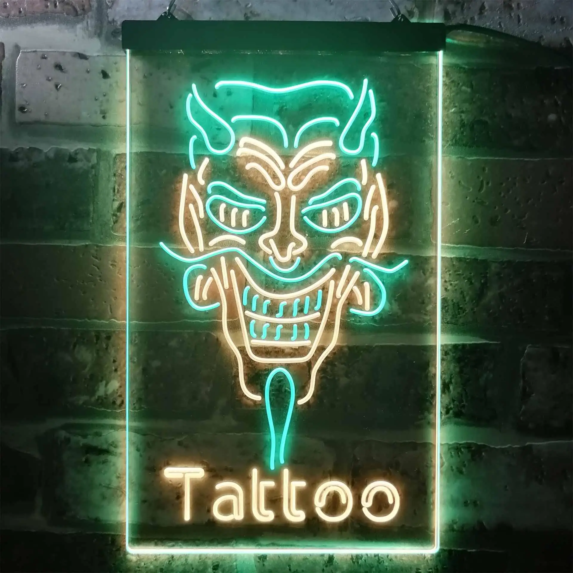 

Hannya Mask Tattoo Dual Color Led Neon Sign st6-i3286