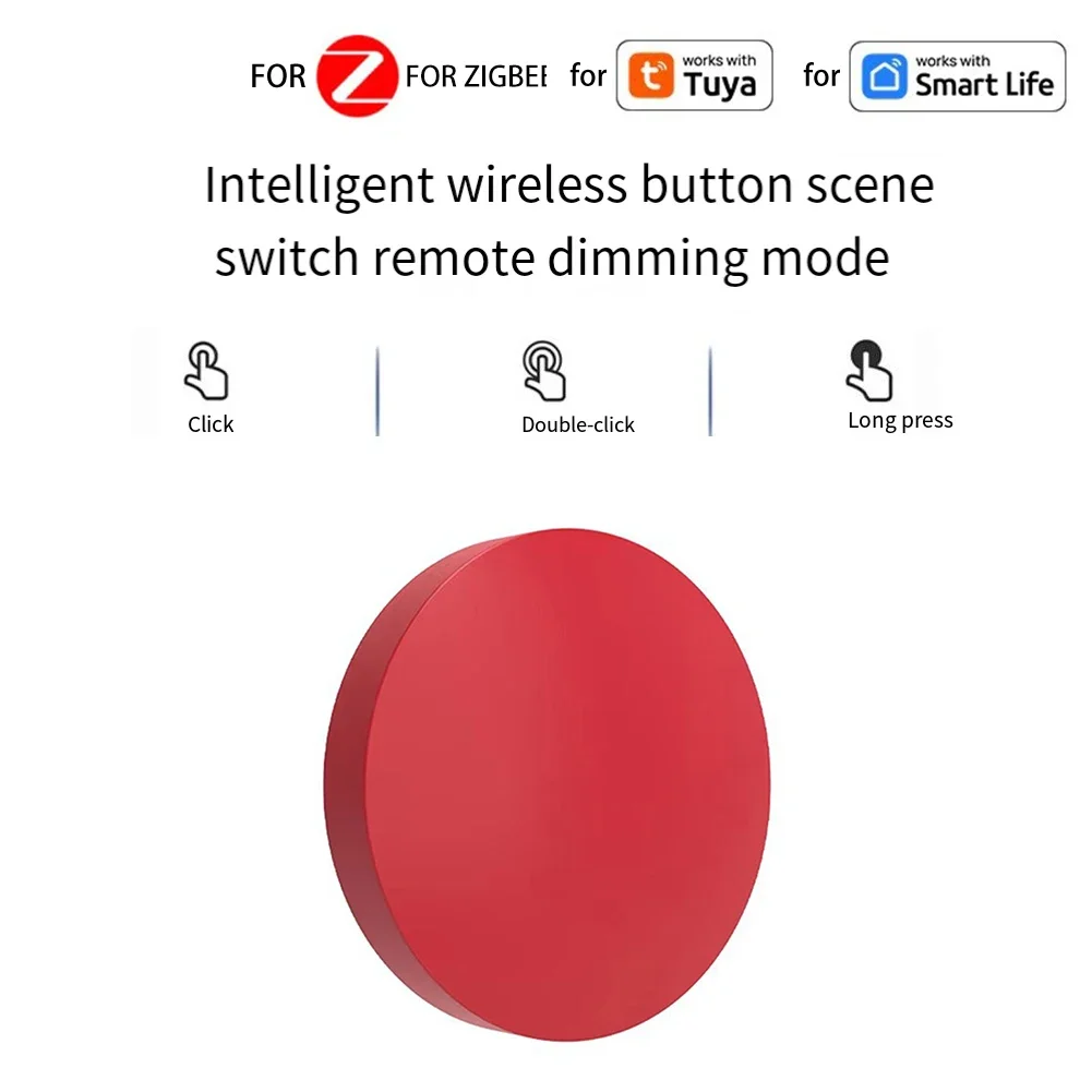 Wireless Button Switch Smart Scene Switch Easy Installation For ZigBee 3.0 Communication Create Custom Smart Automations