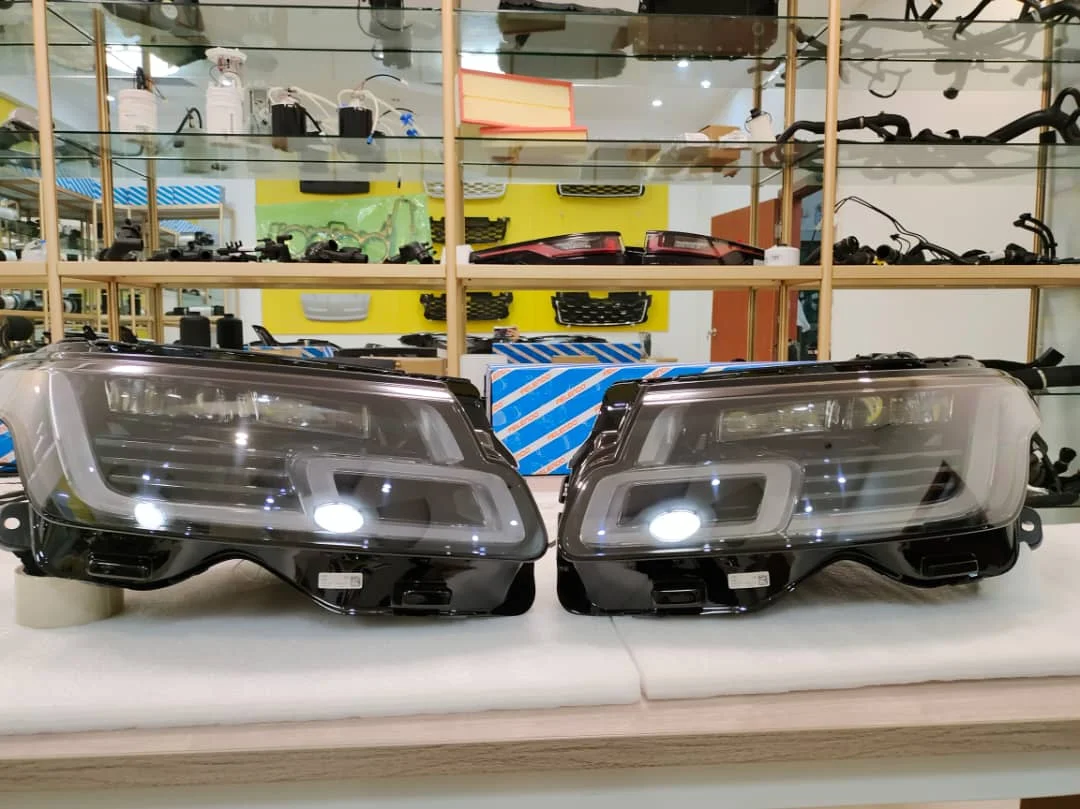 FELENDO Hot Sale UK Version RHD 2 Lens Range a Rover vogue L405 Upgrade Headlamp 2018 up Car Body Parts Facelift Headlight