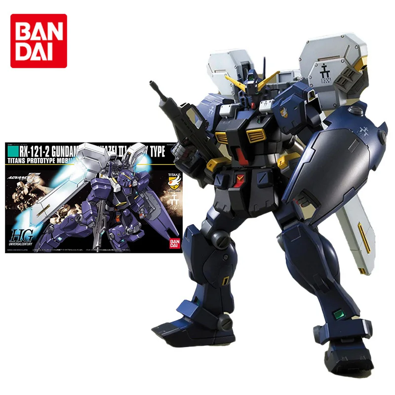 

Bandai Gundam Model Kit Anime Figure HGUC 1/144 RX-121-2 TR-1 HAZELII Genuine Gunpla Model Action Toy Figure Toys for Children