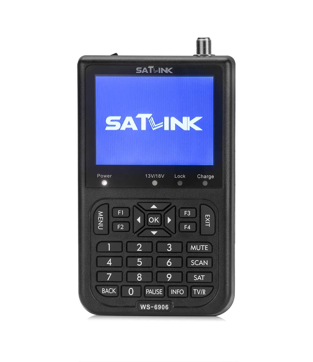 

Digital Signal Finder Satlink WS 6906 3.5" LCD Screen DVB-S FTA Receptor for QPSK Satlink Satellite Signal Meter Finder WS-6906