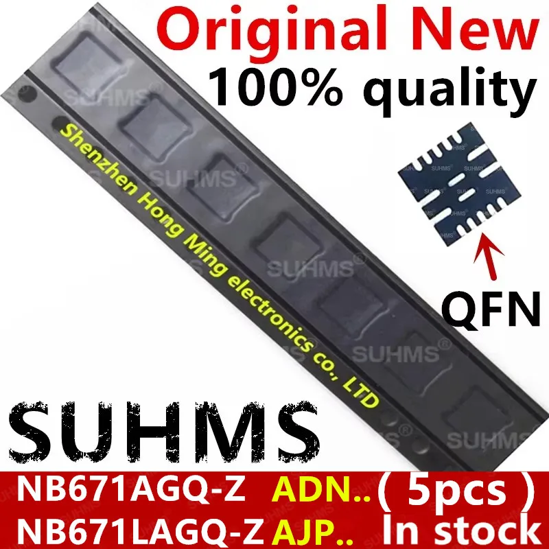 (5 ชิ้น) 100% ใหม่ NB671AGQ-Z ADNG ADN.. NB671LAGQ-Z AJPE AJP.. QFN-16