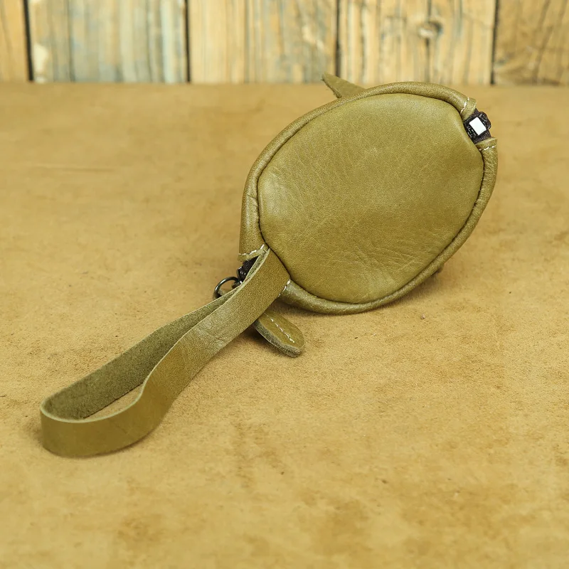 LD-Leisure style children's wallet, genuine leather coin purse, versatile cowhide, simple mouse key, broken silver bag