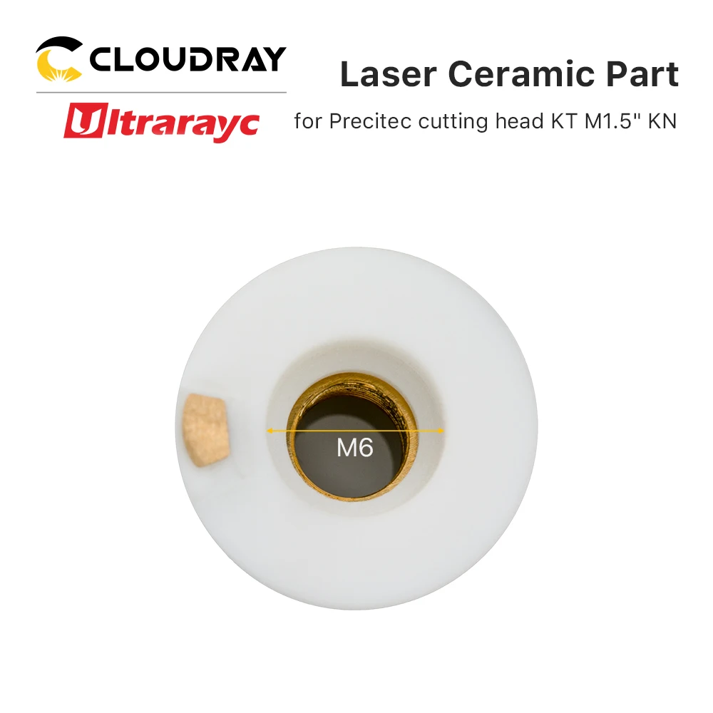Ultrarayc 3d laser cerâmica kt m1.5ins kn peça cerâmica bico titular para precitec P0494-752-00001 d17 h14.3 m6
