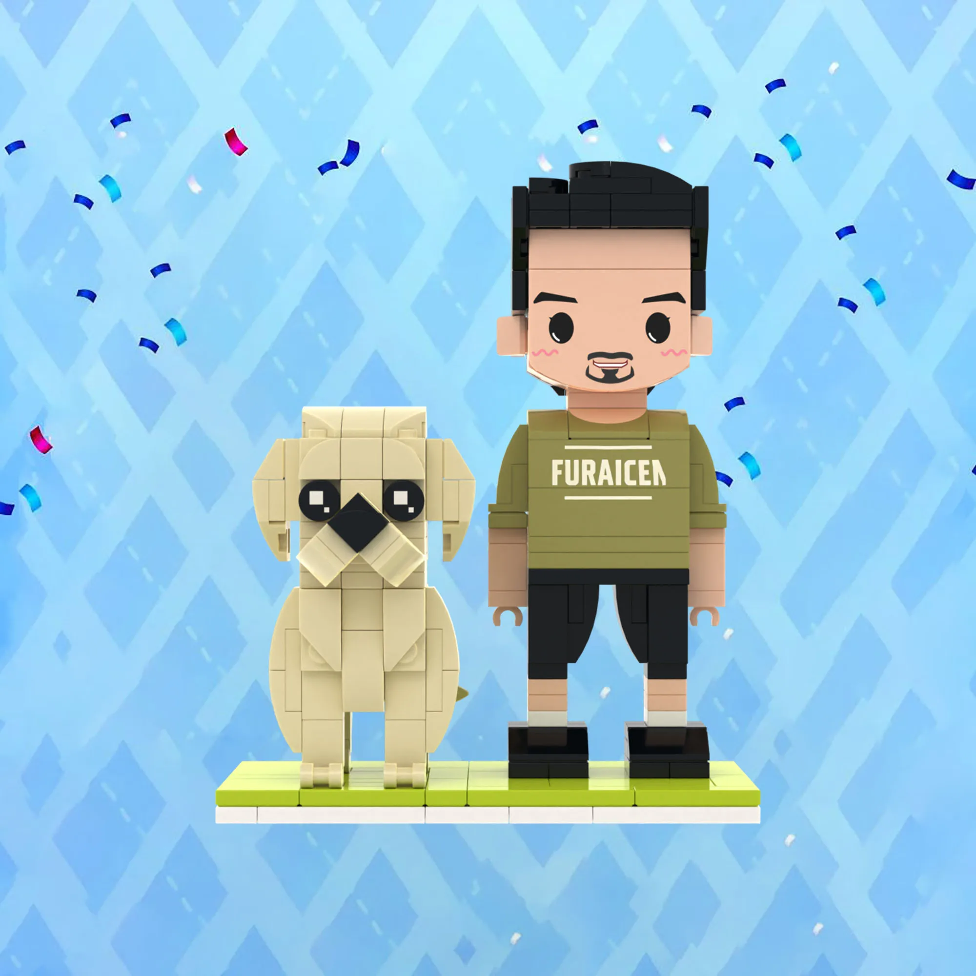 

Customization Character Custom Brickfigures with Building Blocks Fine Granules Educational Assembly Toys Small Particle