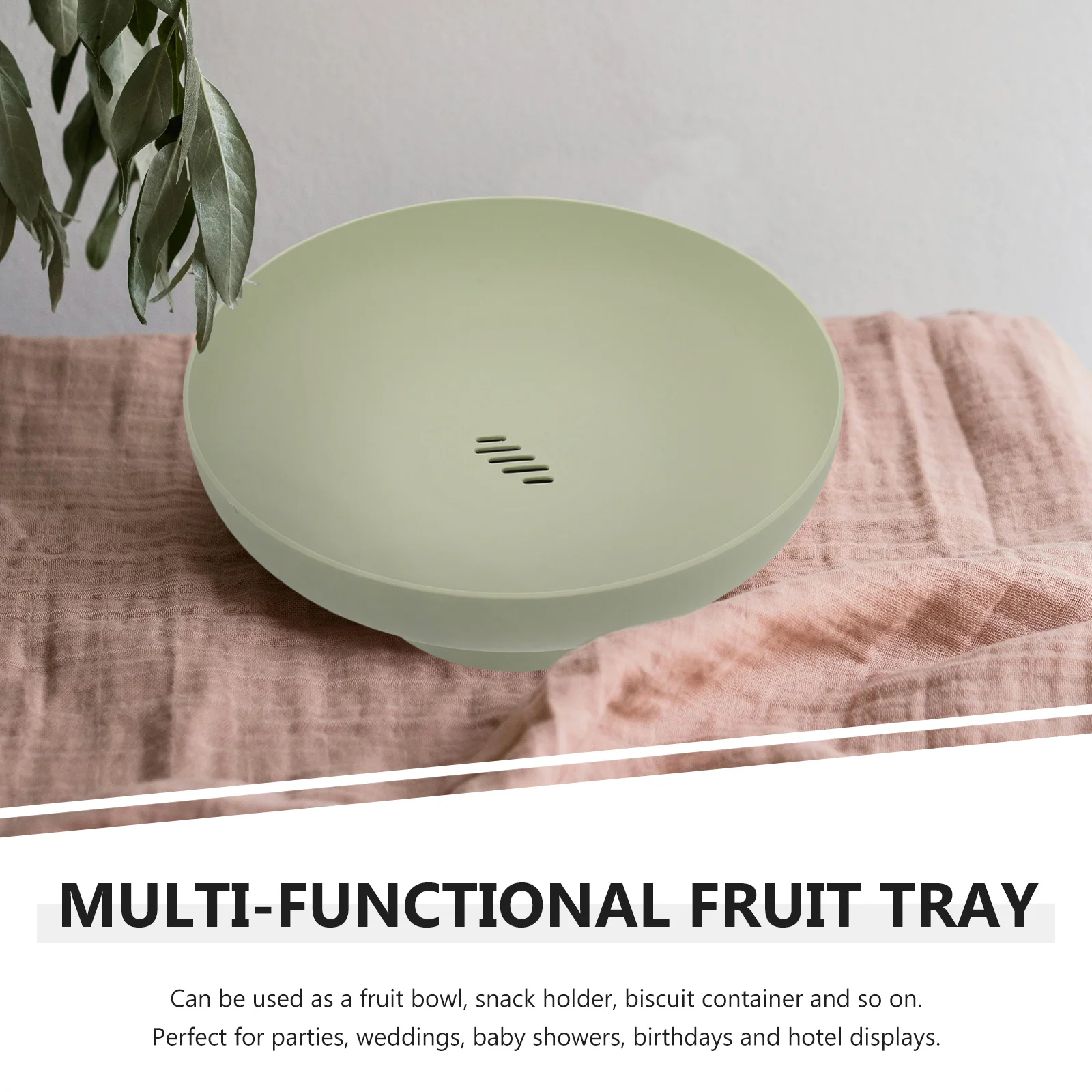 

Fruit Bowl White Material Storage Display Rack For Parties Weddings Decorative Holder Draining Baskets Kitchen Barware