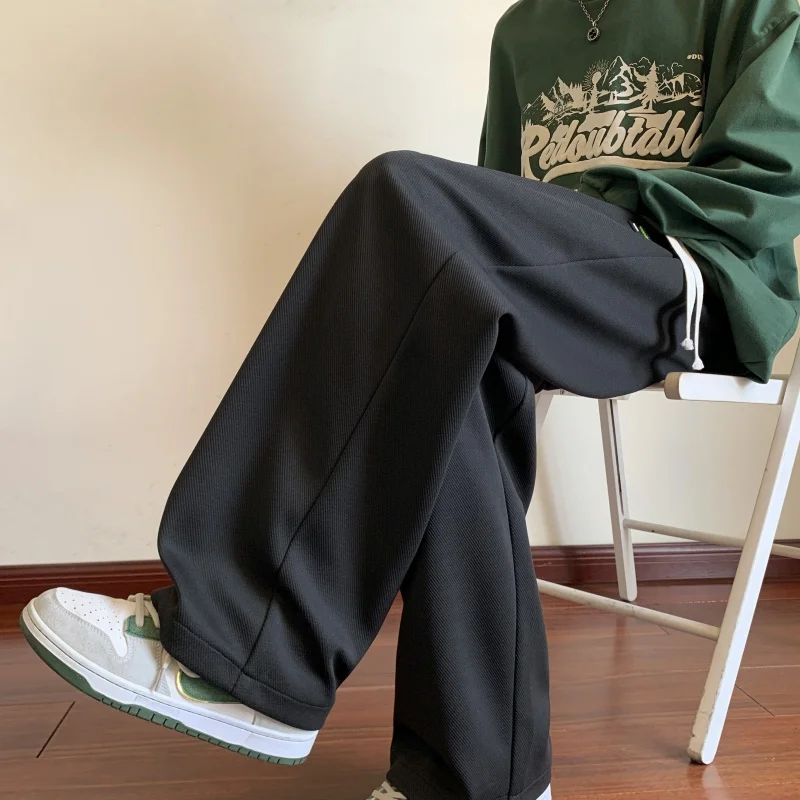 Outdoor heren modieuze trendy sport vrije tijd broek met rechte pijpen Comfortabele en veelzijdige hoogwaardige broek voor het hele seizoen