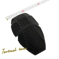 1 Pair 3D knee pads EVA mesh cushioned inner elbow pads universal clip-on for G3 field paintball game tactical wear.