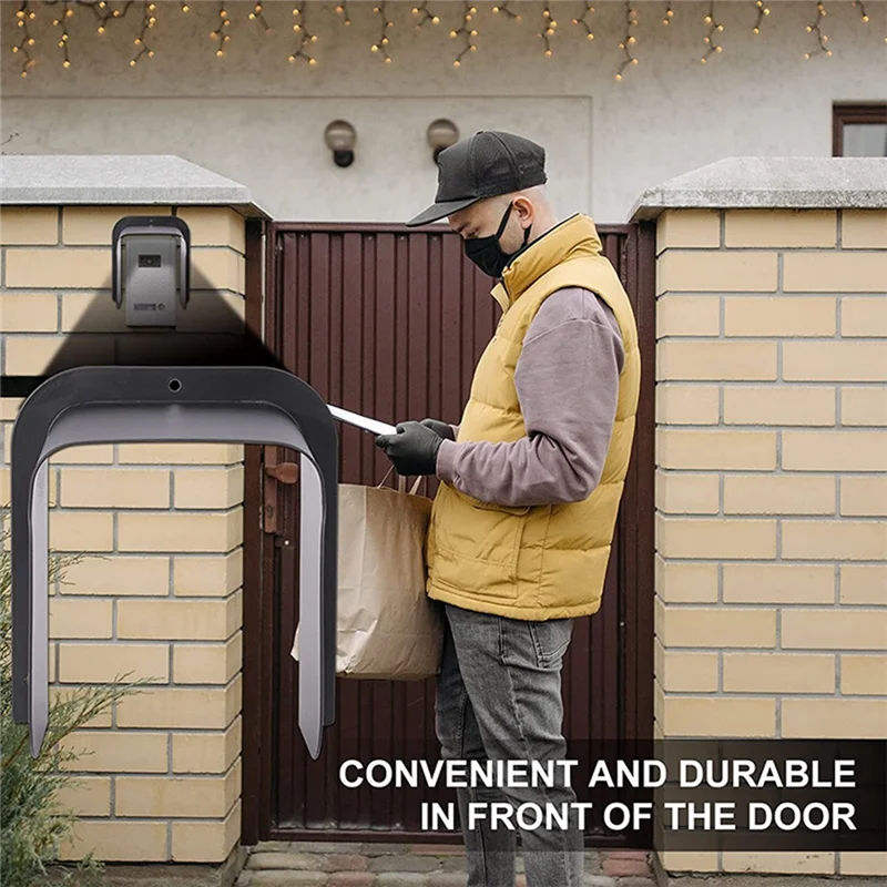 

ABJN-Doorbell Rain Cover Doorbell Sun Protection Box Socket Rain Cover Visual Access Control Machine Wind Shield