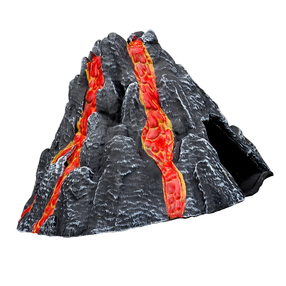 

Volcano Model Desktop Adornment Crafts Volcanic Decor Spray Eruption Pvc Ornament Child