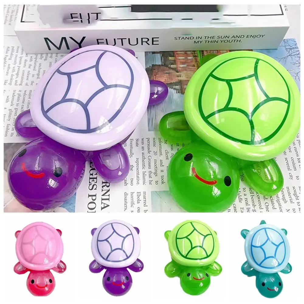 Pudełko do przechowywania Candy Color Turtle Dolls Desktop Decor Kawaii Cartoon Acrylic Turtle Toy Creative Big Turtle Small Ornament