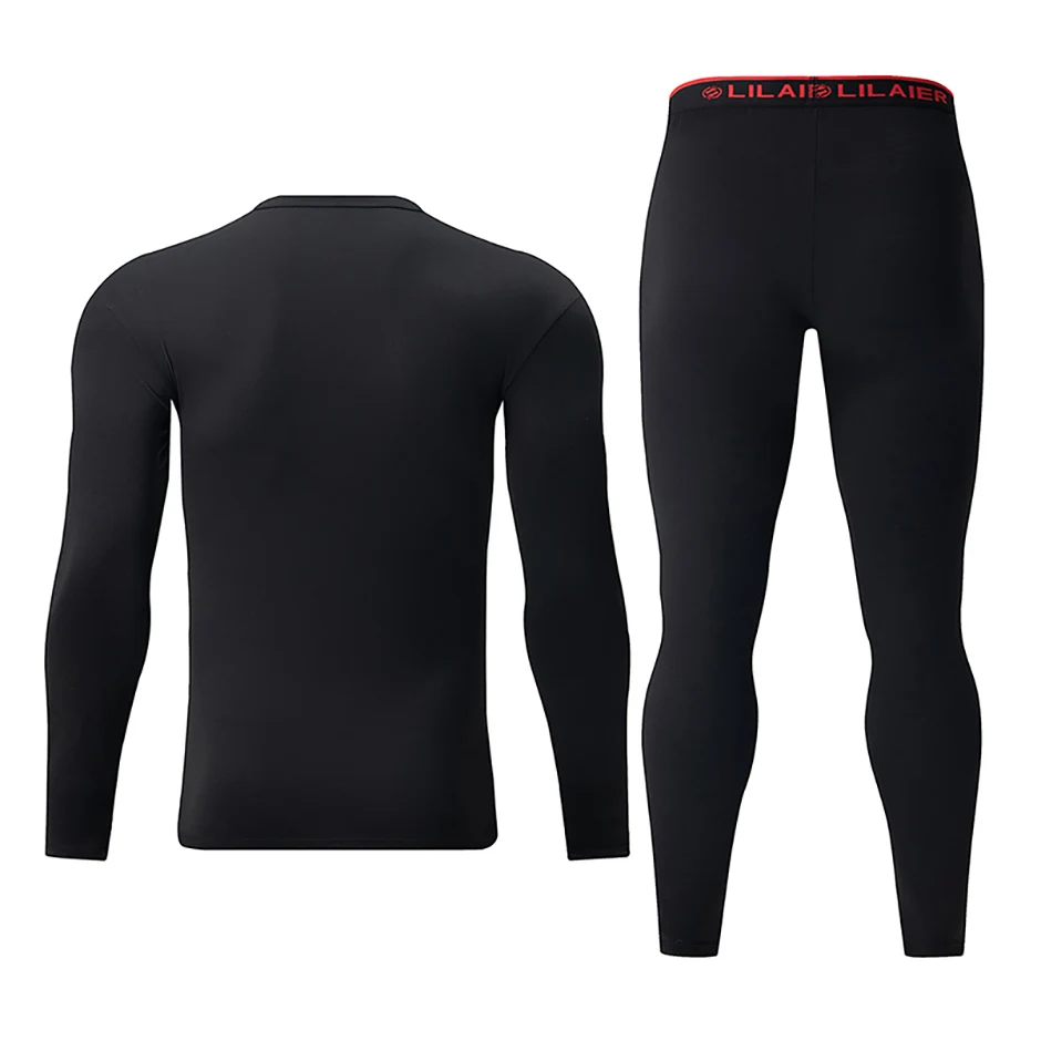1/2 stück Herbst Und Winter männer Modische Gedruckt Casual Sport Unterwäsche Set Radfahren Und Laufen Plus Größe Basis warme Anzug – Detail 11