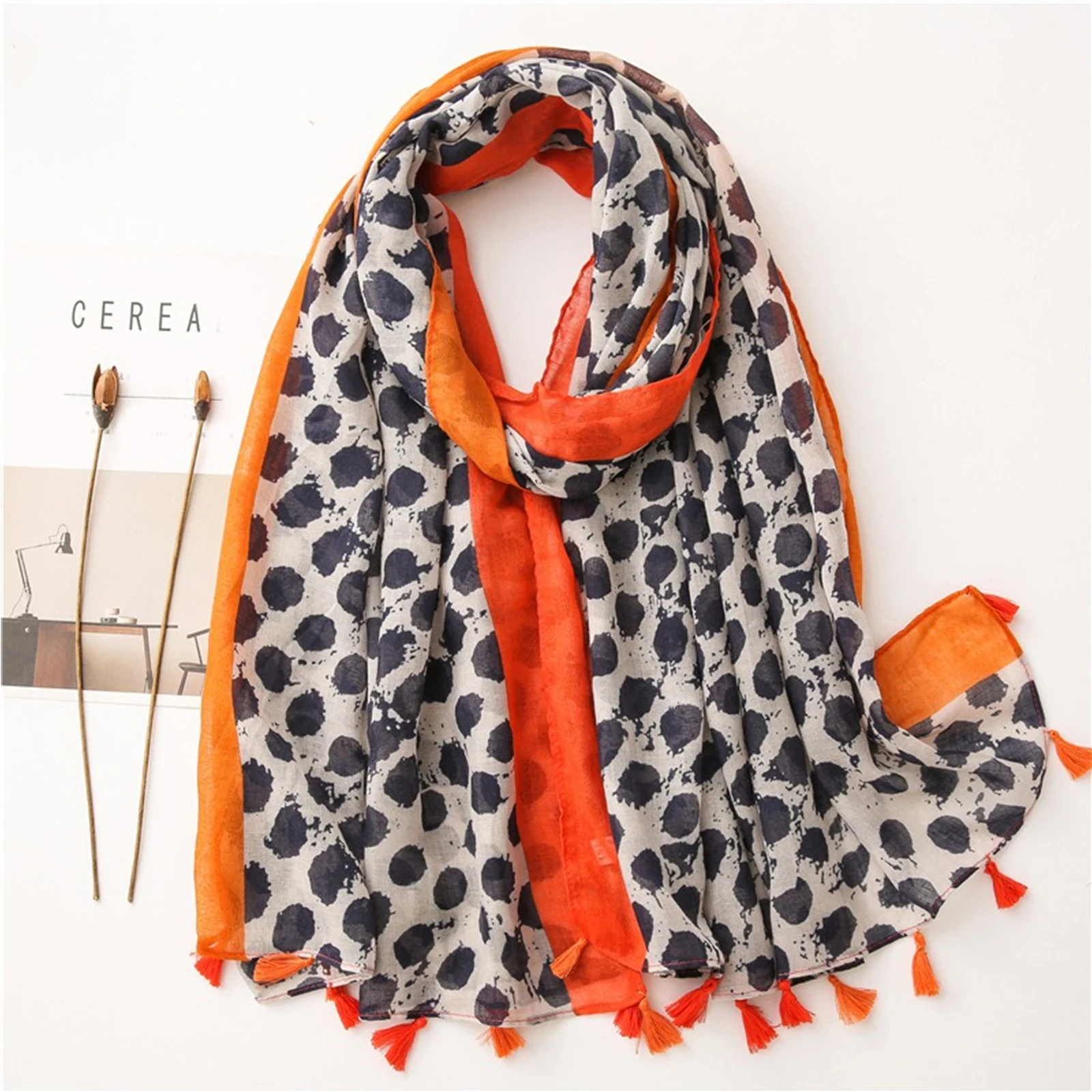 Popular 180X90cm Lrage Scarf The Four Seasons New Bandanna Luxury Design Print Warm Shawl Women Fashion Cotton And Linen Scarves