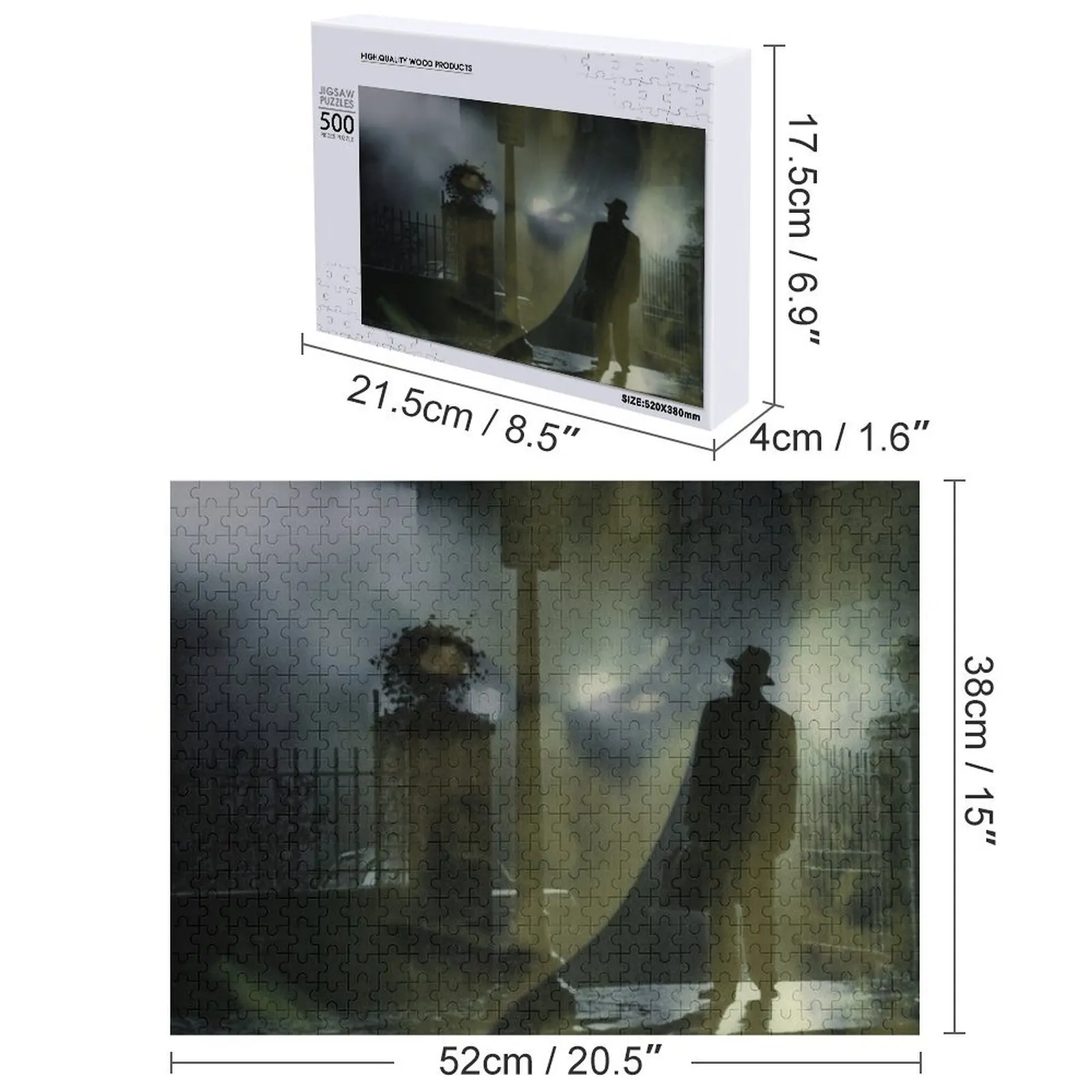 L'exorciste film d'horreur Puzzle Puzzle pour enfants personnalisé bois personnalisé bébé objet Puzzle