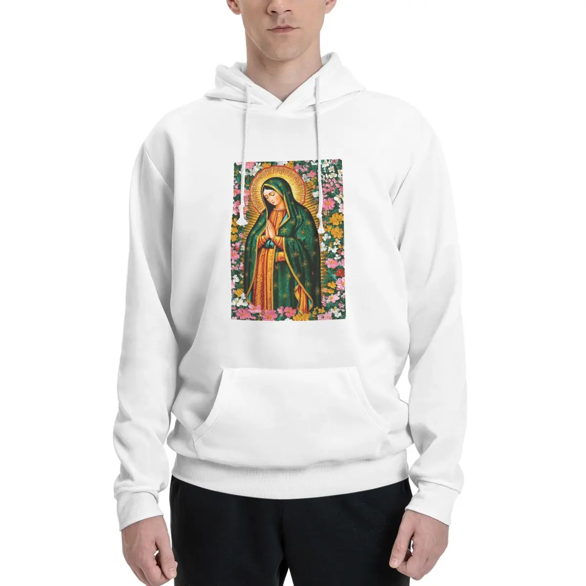 Onze Lieve Vrouw Van Guadalupe Maagd Maria Mexicaanse Hoodies Harajuku Trui Herfst Winter Mannen Vrouwen Paar Sweatshirt Lange Mouw Tops