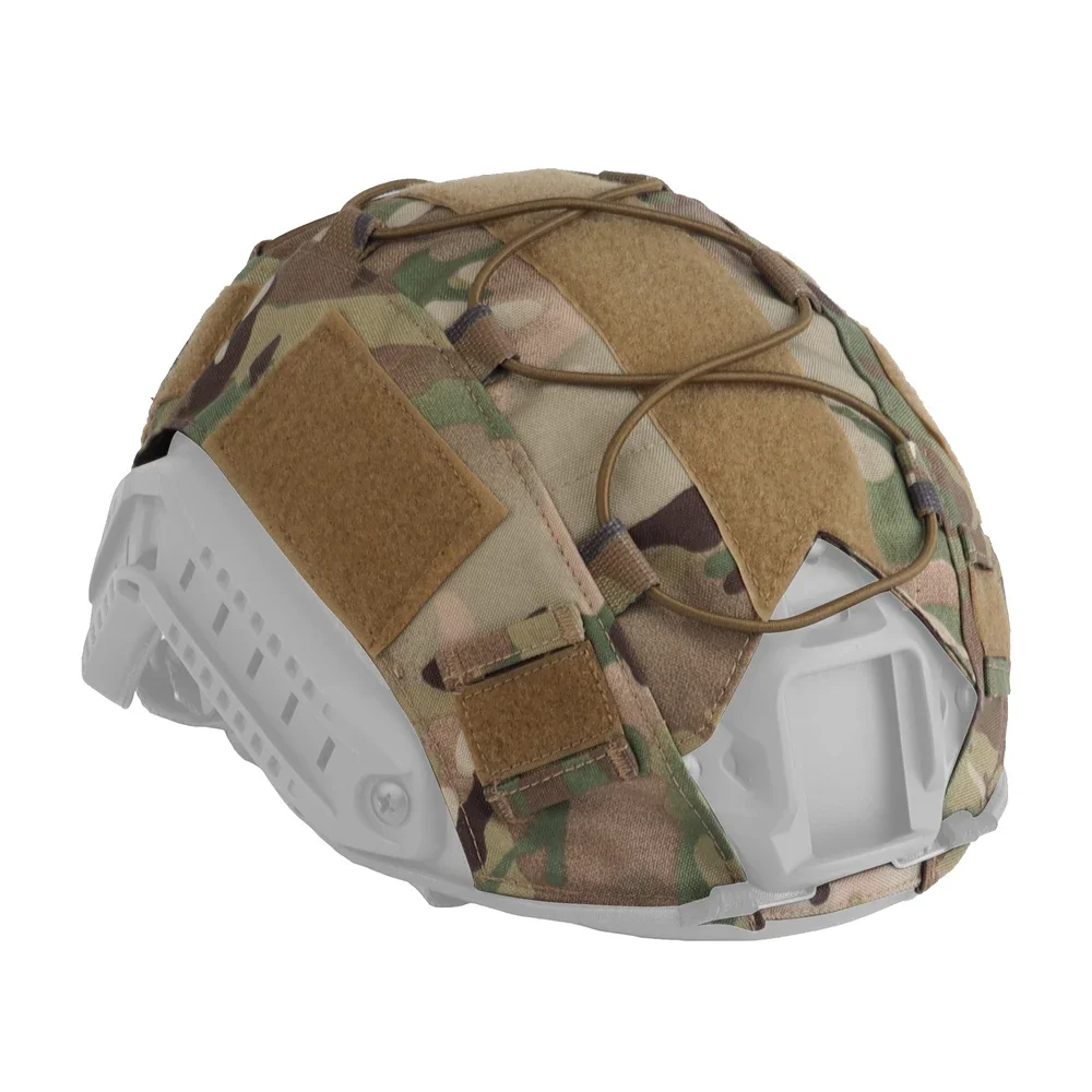 Wosport FAST Helmet Cover with Elastic Cord, Hook and Loop Panels, Side Straps for Airsoft Games and Outdoor Team Activities
