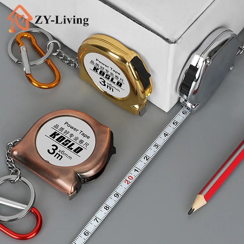 1Pcs Mini Measuring Tool 3 Meter Portable Tape Measure Delicate Household Retractable 300cm Measuring Tape Key Chain