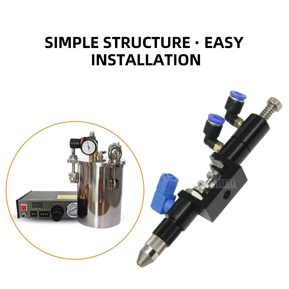 Suction-Type Piston-Type Dispensing Valve, Double-Acting Piston-Type Dispensing Valve, Single-Component Dispensing Valve,