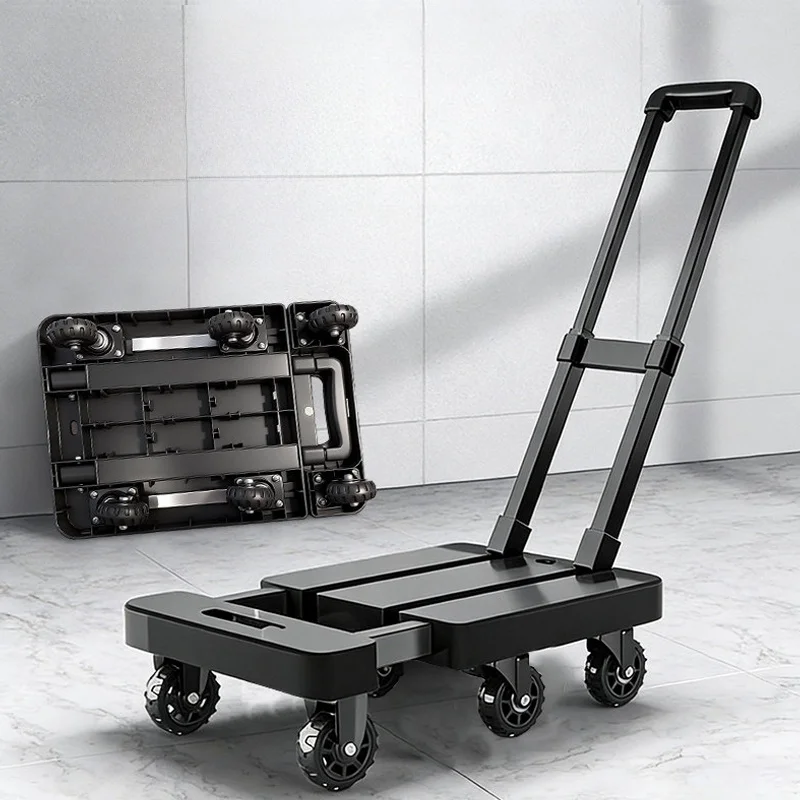 quiet-large-wheel-hand-pulled-small-board-cart-portable-shopping-cart-foldable-utility-vehicle-for-home-and-commercial-use