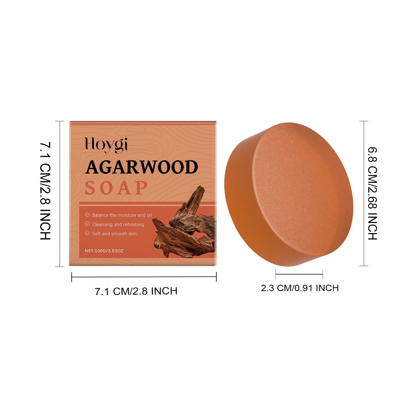 Agarwood Fresh Cleansing Body Soap - Cleanses Skin, Delivers Refreshing Comfort, Gentle Moisturization & Rich, Dense Lather