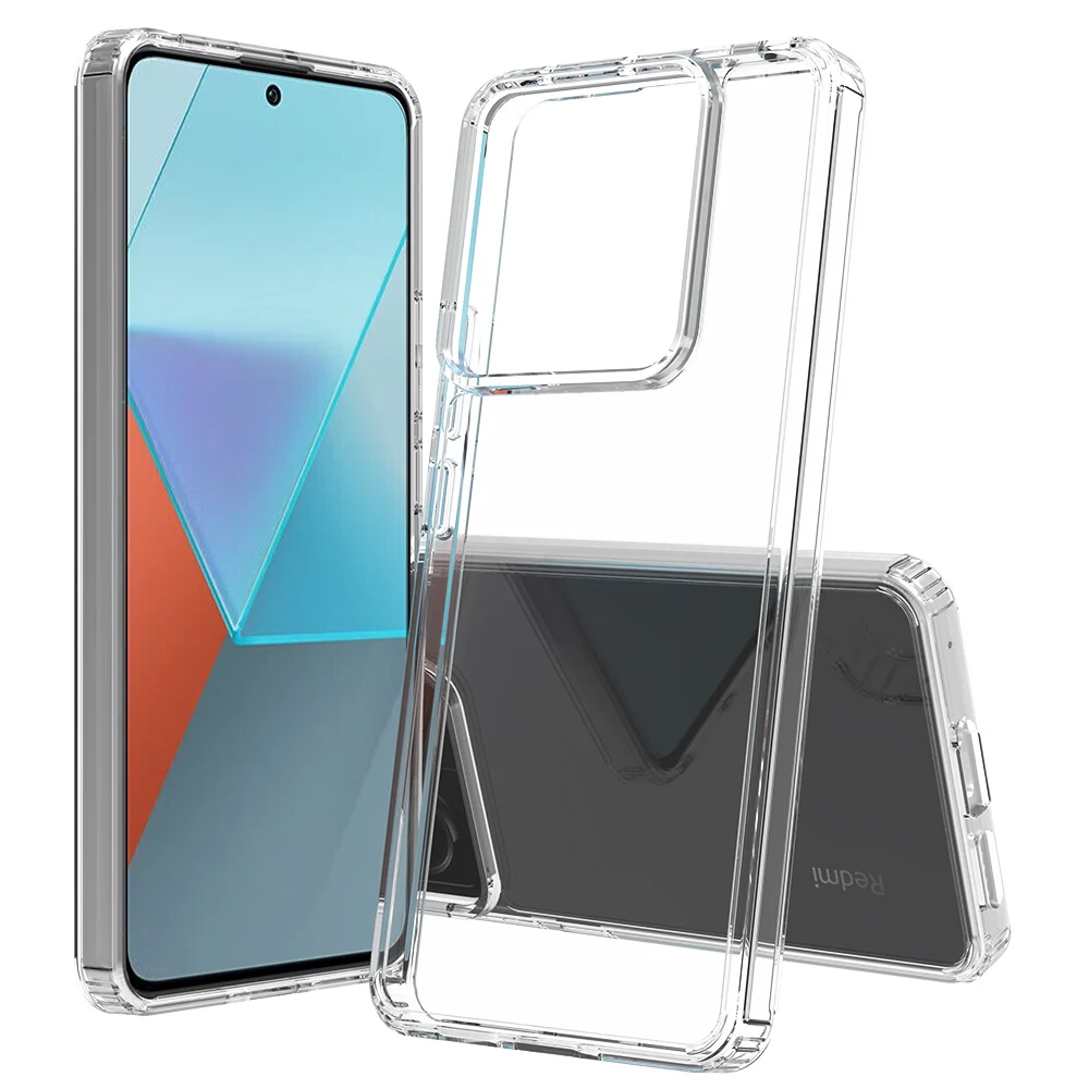 Slim HD Clear Acrylic Case for Xiaomi Redmi Note 13 Pro 5G / Note13 Hybrid Shockproof Cover TPU/PC Back Shell Celula Funda Capa