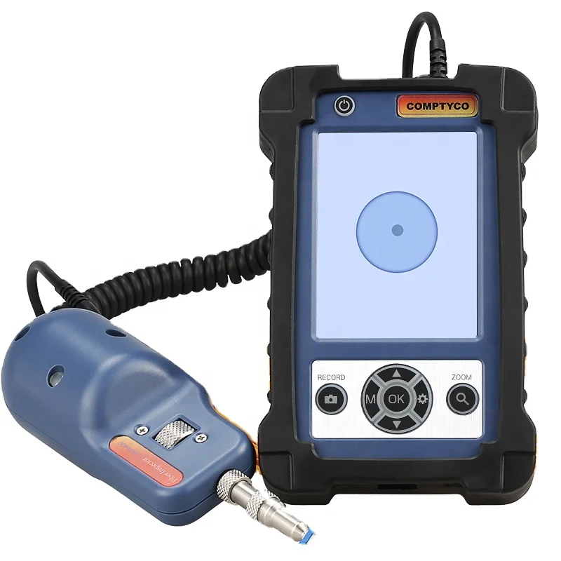 COMPTYCO AUA-400 Fiber Optic Inspection Microscope Probe with 3.5 Inch Display Screen Monitor