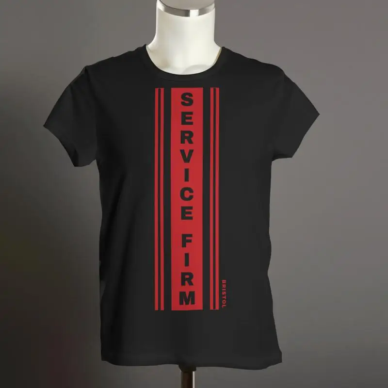 

Футболка Bristol City SERVICE FIRM | Хулиганы | Органический унисекс | центр