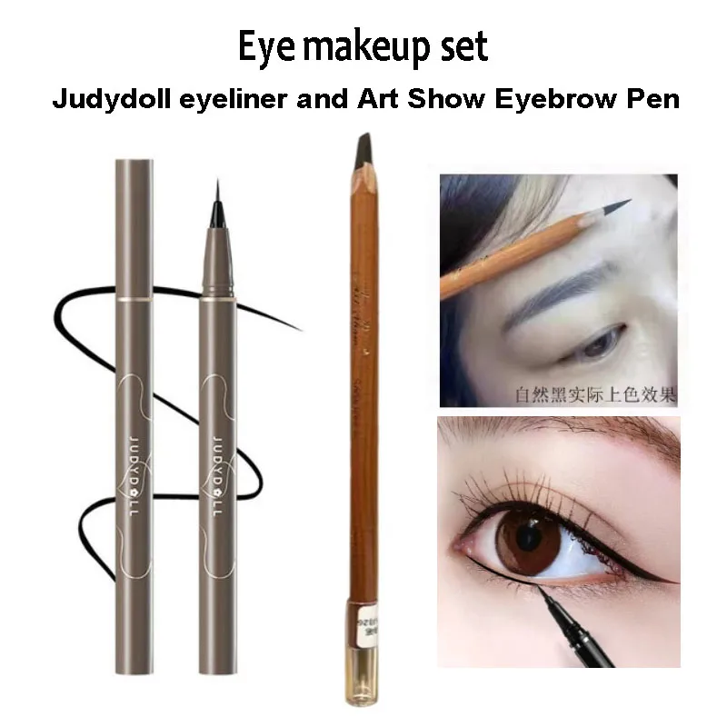 1 Art Show Eyebrow Pencil Judydoll Liquid Eyeliner Pen Shezi Professional Superfine Eye Makeup Artist Waterproof Cosmetics