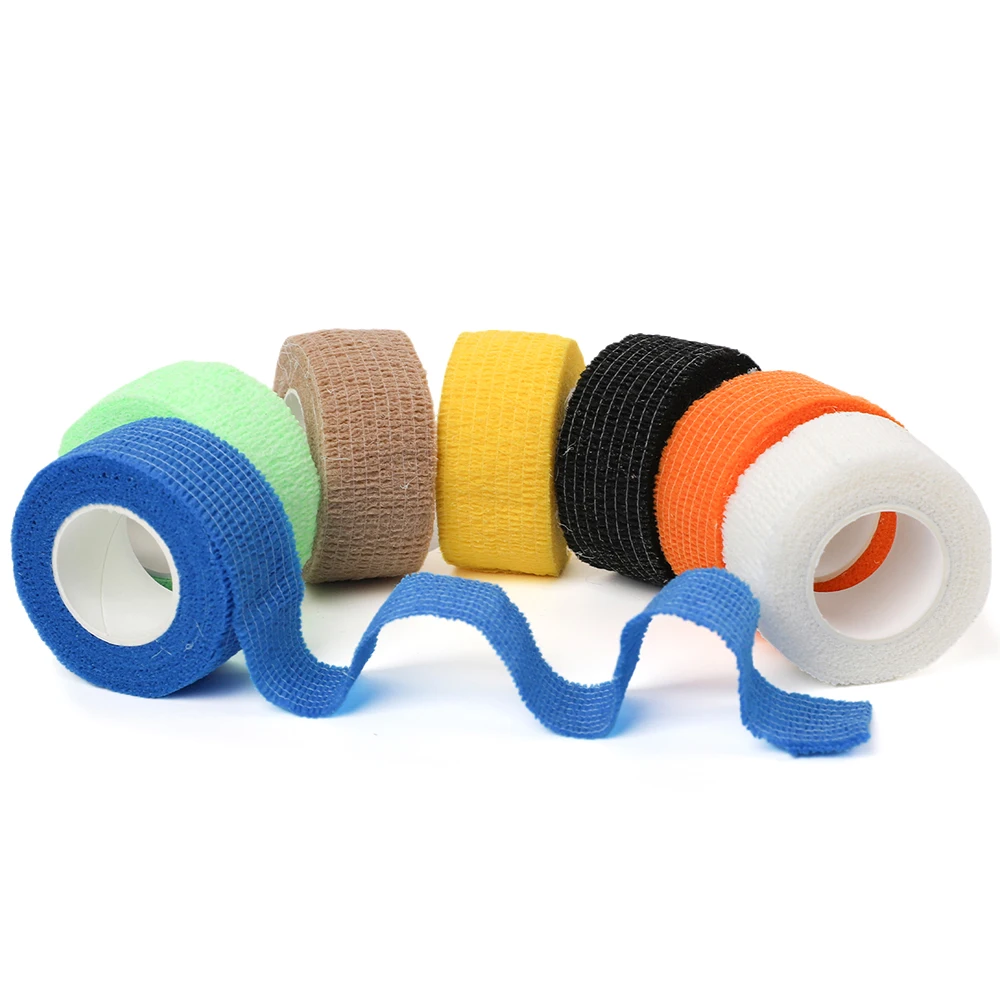 

6 Rolls 2.5cm Self Adherent Wrap Non-Woven Vet Tape Vet Wrap Cohesive Bandage Bulk First Aid for Dogs Cats Horses Birds Animals