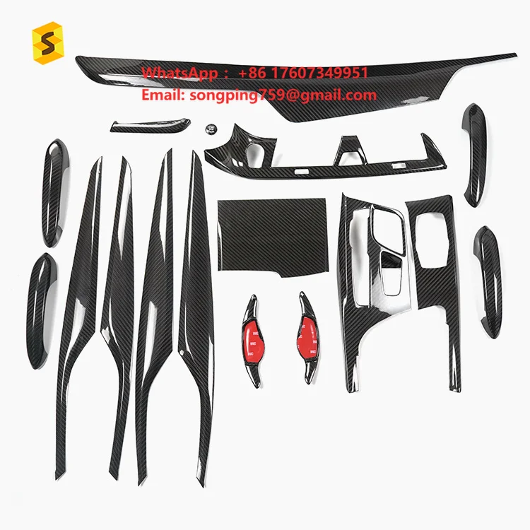 ES Real Carbon Fiber Whole Full Set Car Interior Accessories for BMW 3 Series