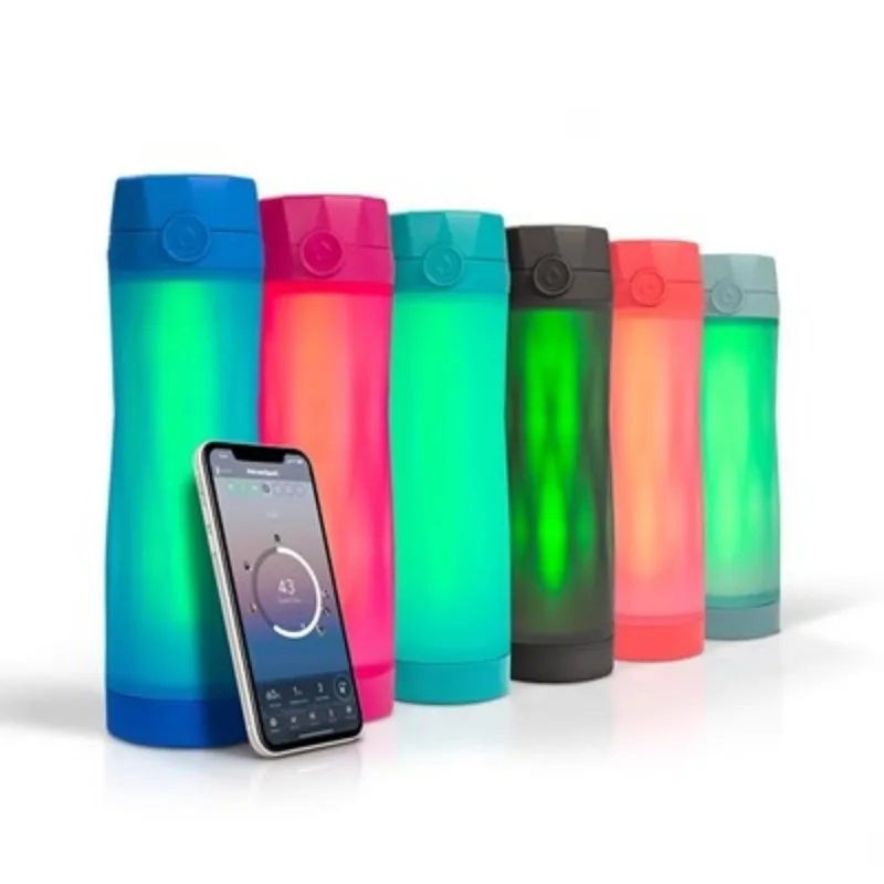 Smart Water Bottle - New & Improved - Tracks Water Intake & Glows to Remind You to Stay Hydrated