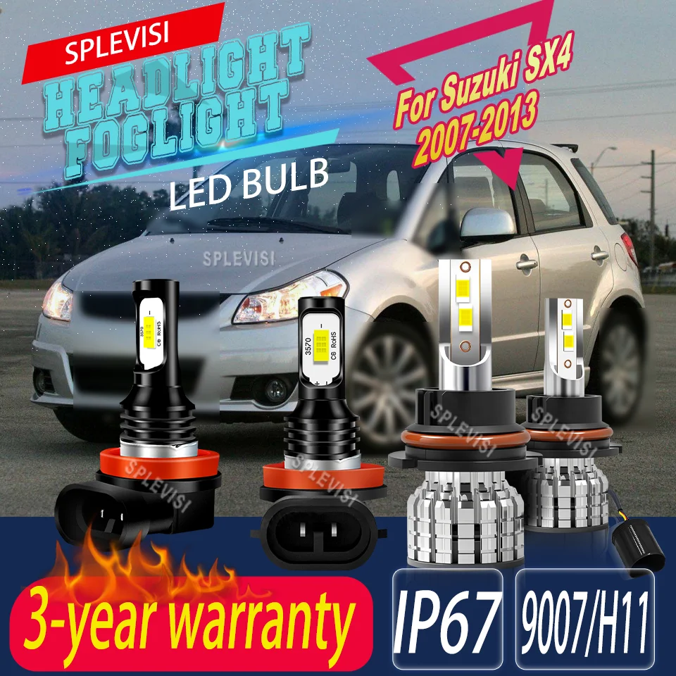 

Over 60000hrs Quick Connect Car LED Headlight & Fog Light Kit Cars/Trucks/SUVs For Suzuki SX4 2007 2008 2009 2010 2011 2012 2013