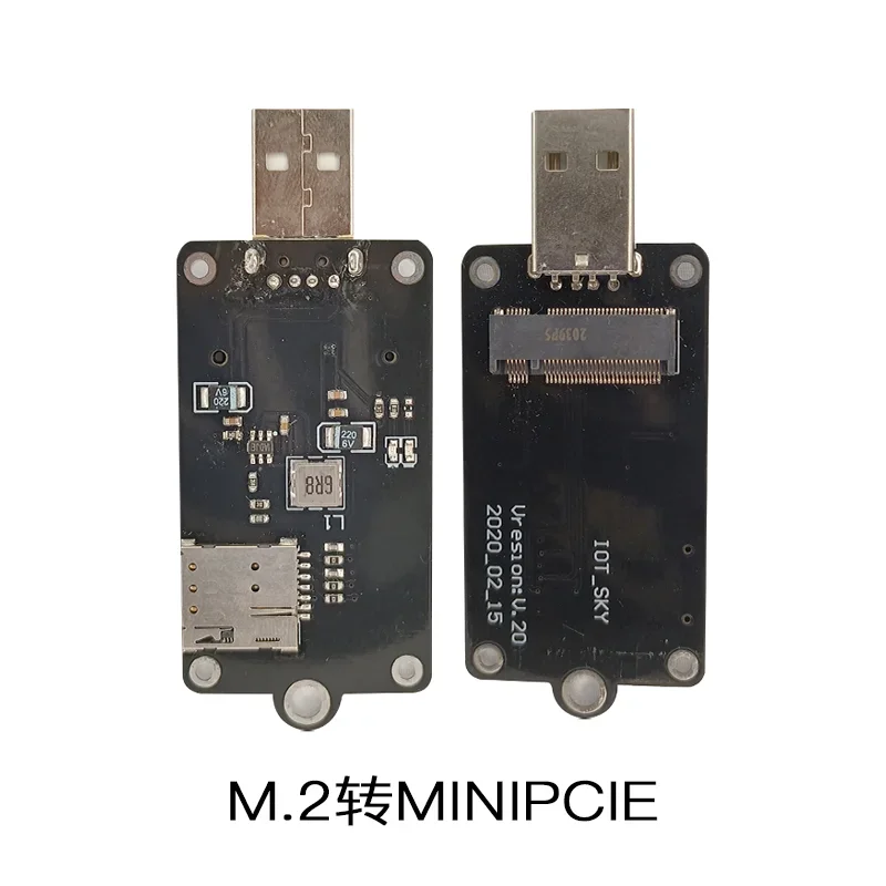 M.2 para USB 2.0 Adapter Board, adequado para 42x30mm B-chave Módulos