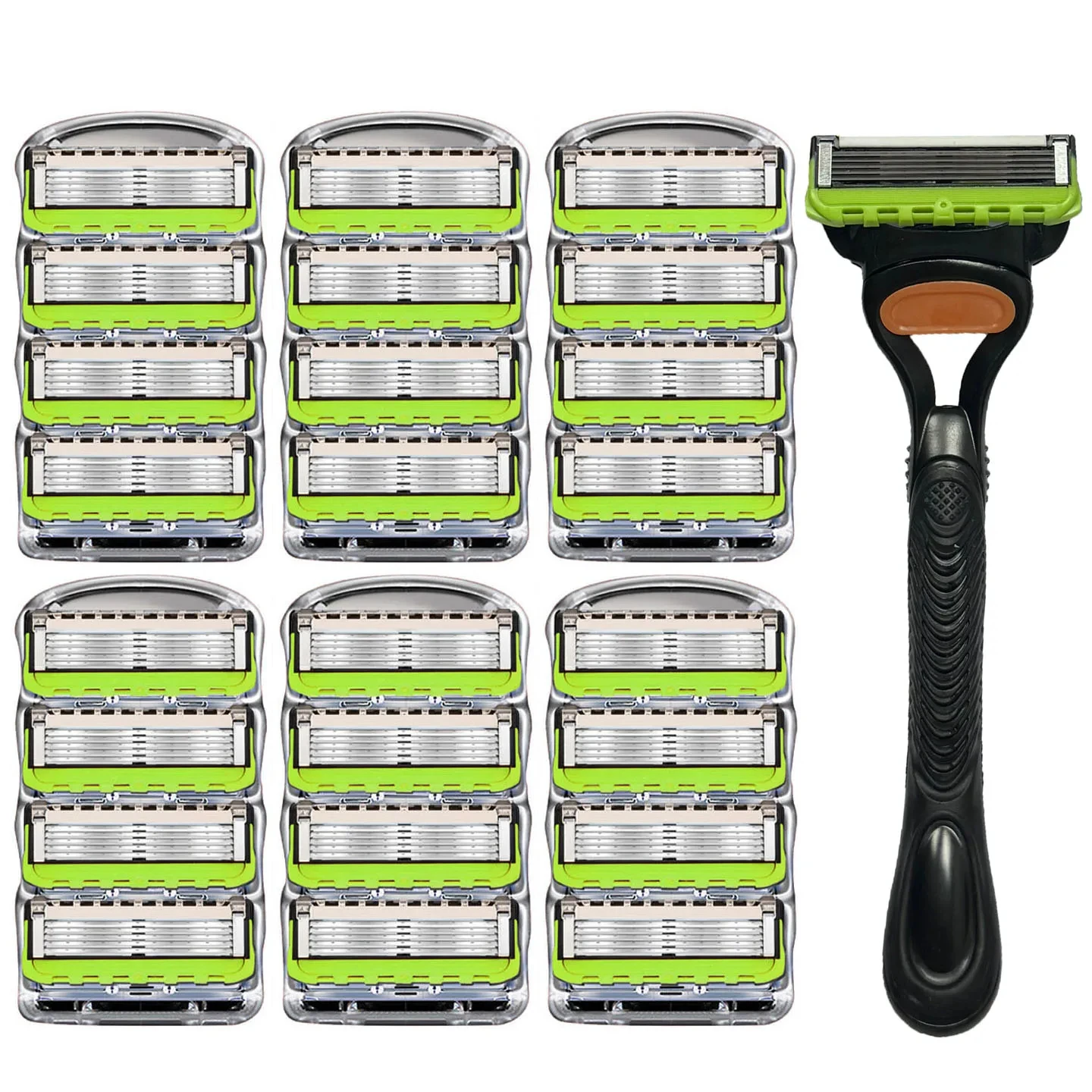 ماكينة حلاقة أصلية جديدة مكونة من 5 طبقات ماكينة حلاقة يدوية للرجال ماكينة إزالة شعر الوجه ماكينة حلاقة آمنة #1