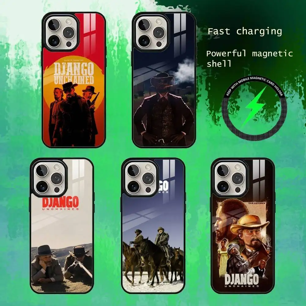 

D-Django Printed Phone Case For iPhone17,16,15,14,13 Plus,Pro Max Magnetic For Magsafe Wireless Charging