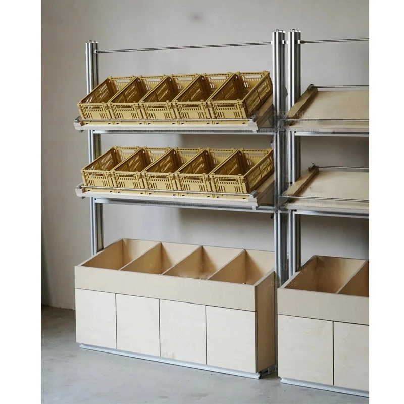 Simple three-dimensional cabinet birch hole board shelf floor-to-ceiling multi-layer display rack household