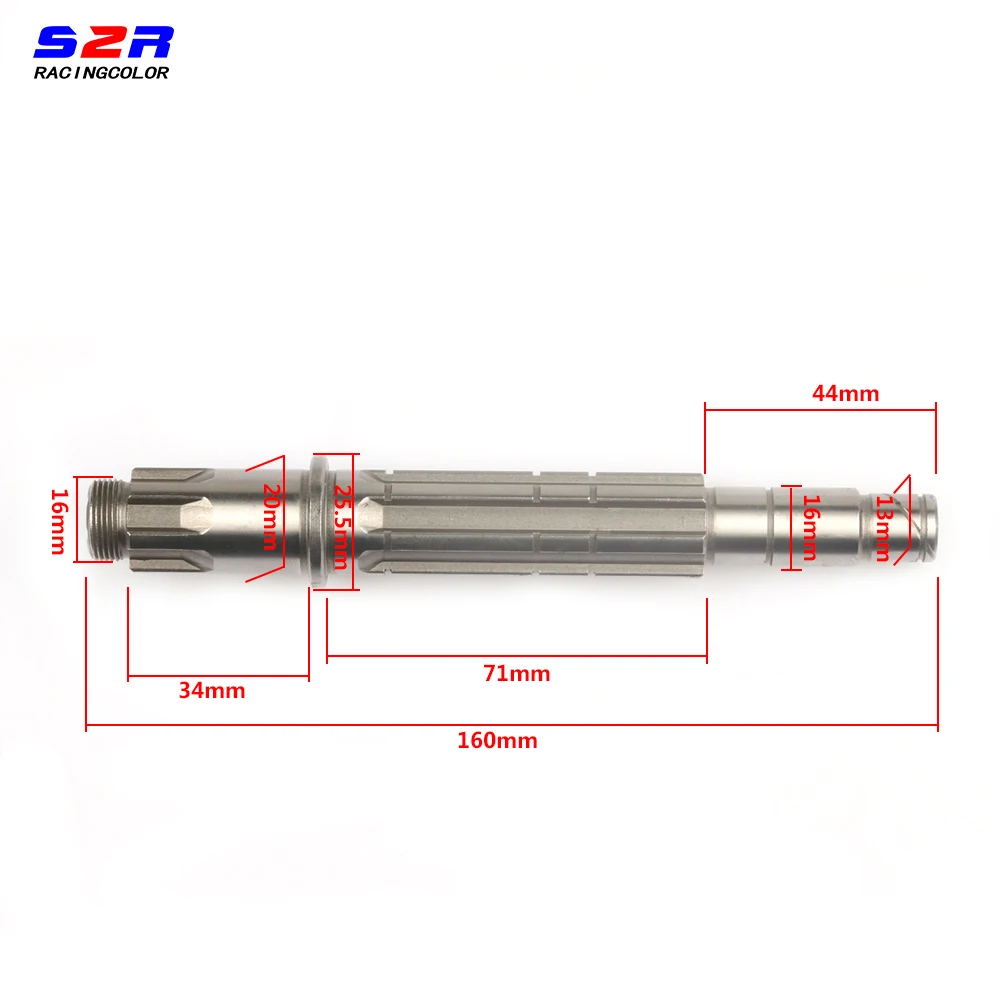 S2R Motorcycle Transmission Axle Drive for YAMAHA AG100 AG 100 Rear Axle Output Sprocket   Gear Shaft Off Road Engine Parts