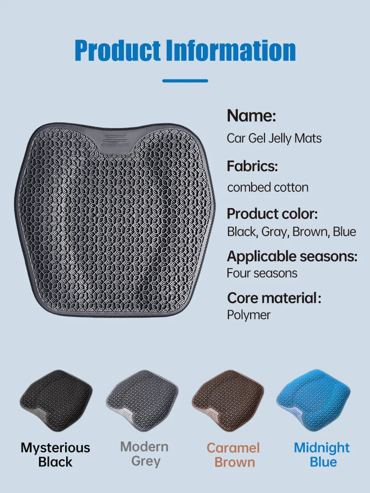 Gel cushion car honeycomb cushion office chair summer breathable egg cushion silicone ice pad