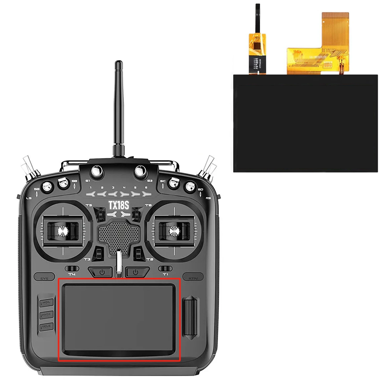 New LCD Display With Touch Screen for RadioKing TX18S Remote Screen Repair Kits