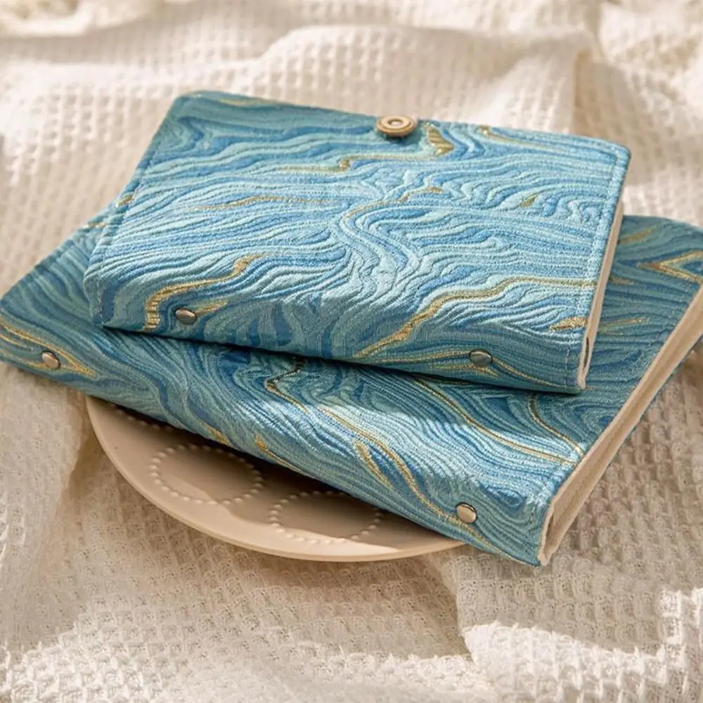 Office Supply A5 Fabric Art Notebook Soft Paper Retro Literary Notebook 90 Pages Durable Loose-leaf Notebook Student