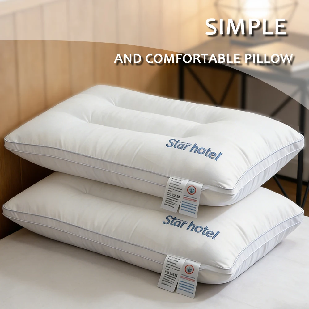 

New High-Quality Cotton Hotel Bedroom Dormitory Pillow/High Pillow/Low Pillow Single/Double Pillow Core