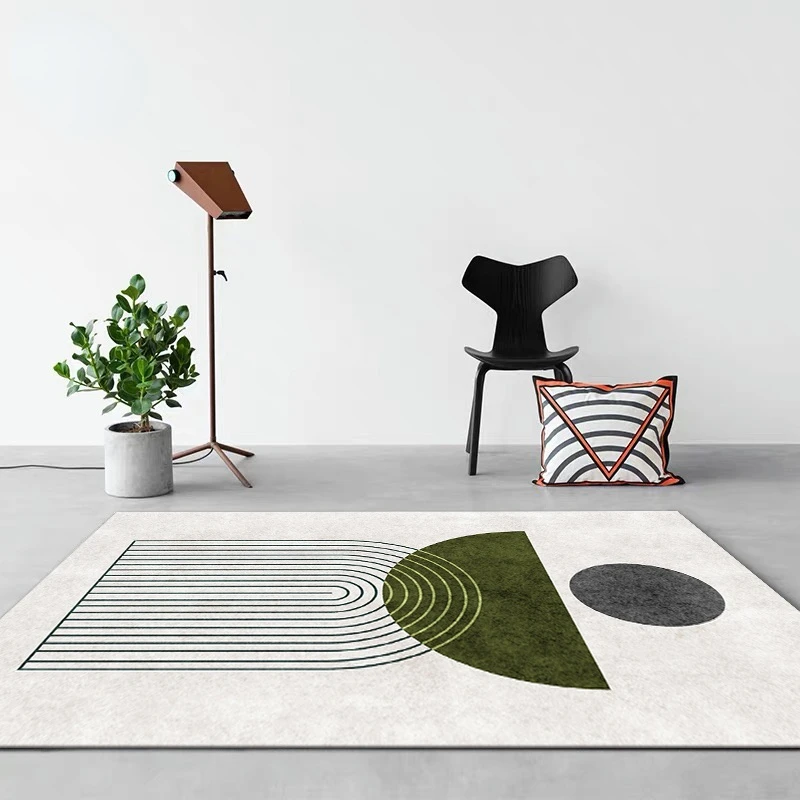 

Light Luxury Modern Minimalist Large Area Living Room Carpet Household Bedroom Cloakroom Decorative Rug Hotel Non-slip Floor Mat