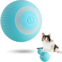 Automatic Rolling Cat Ball Interactive Smart Toy Led Light Peppy Pet Balls Rolling Hunting Instinct Kitten Funny Training Toy