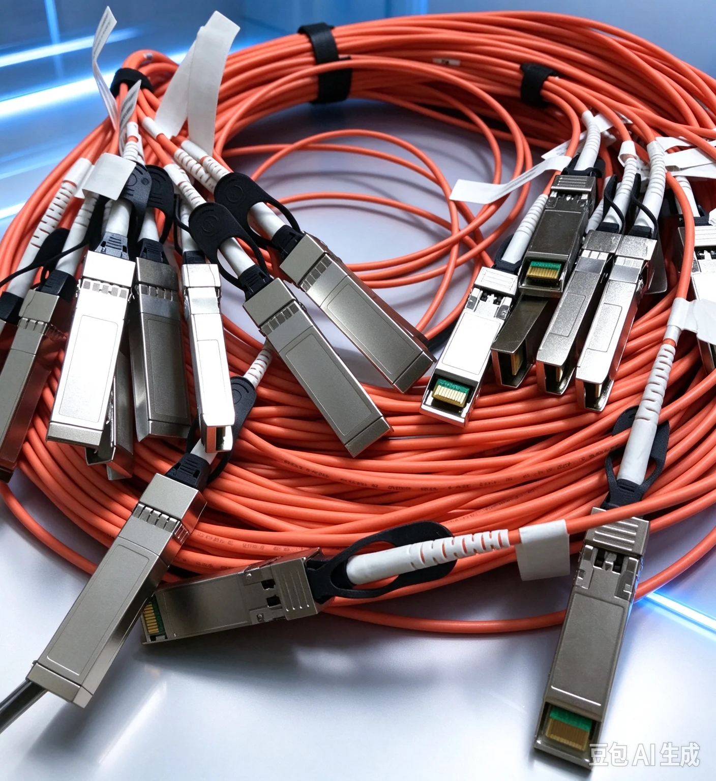 90New Cable for 10G AOC SFP+ Fiber Cable 15M For Mellanox Intel X520