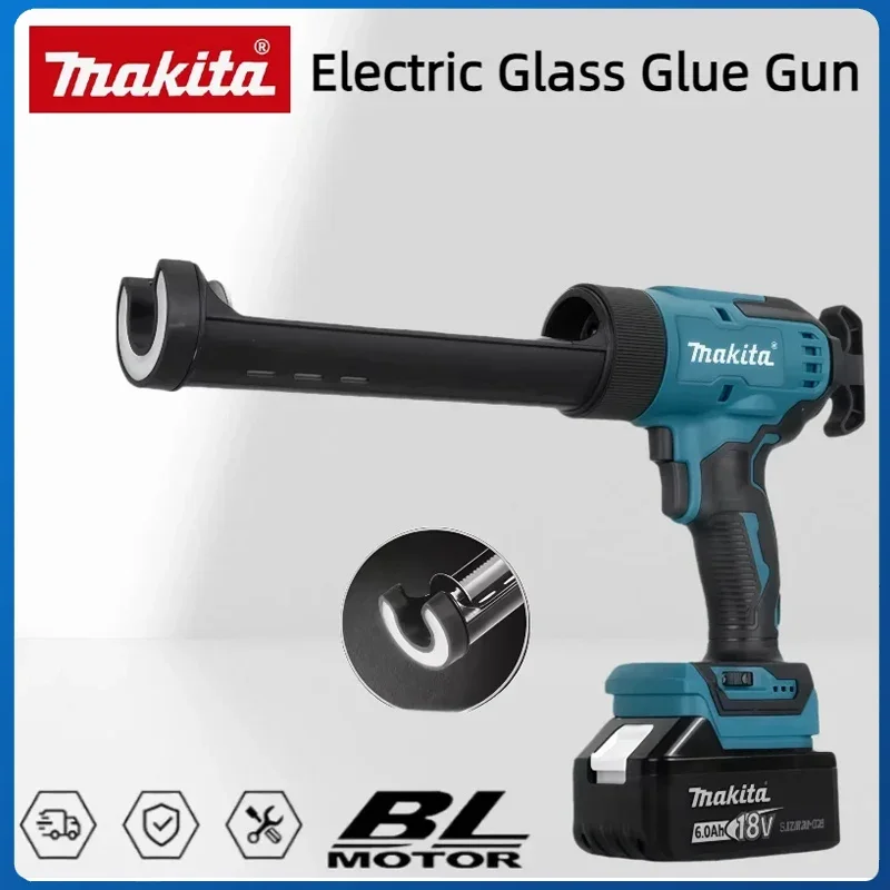 Makita Tool Wireless Glass Doors Windows Electric Glass Glue Gun Cement Glass Adhesive Glue Seal Sealant  Filling Sewing Gun