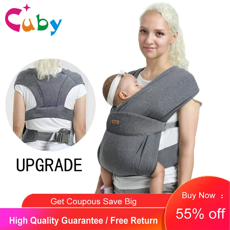 2022 new desgin with baby carrier newborn 0-36M infant baby carrier cotton breathable infant sling carrier Multifunctional 5in1