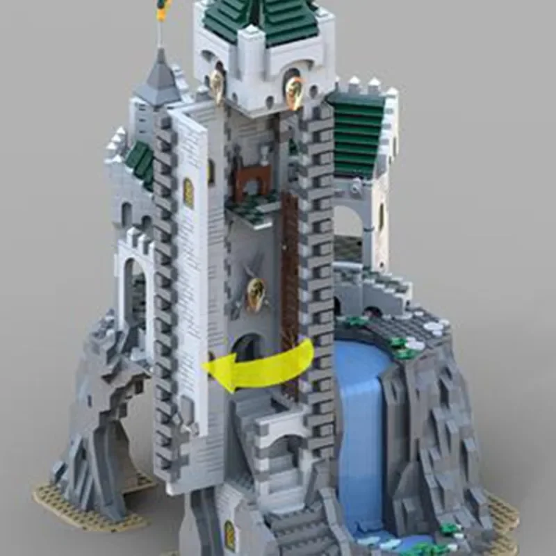 kinderen bakstenen kasteel middeleeuws speelgoed bouwstenen bakstenen ridders kasteel serie moc architectuur voor kinderen set compatibele toren