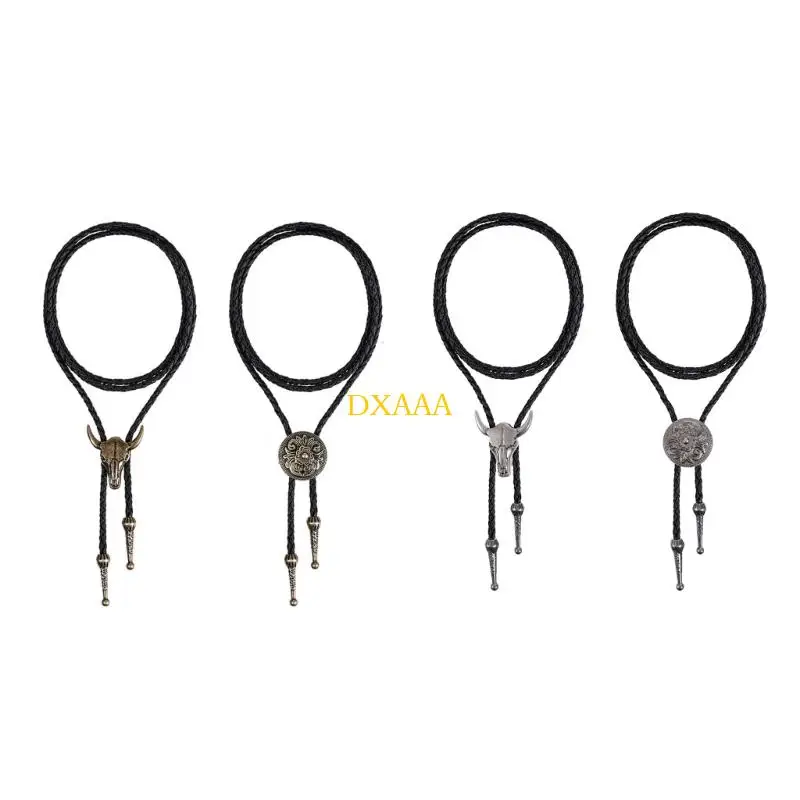 

DXAA Head Design искусственная кожа галстук для мужчин женщин легкий акцент прочный модный аксессуар