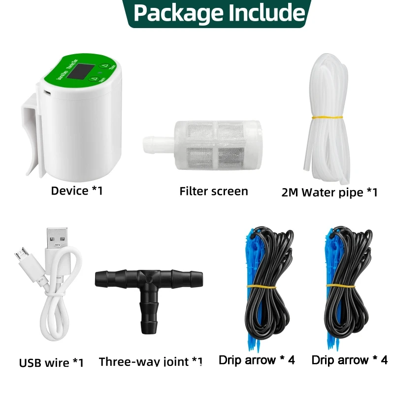 New Automatic Watering System for Potted Plants Drip Irrigation Kit Self Watering Device Water Timer and USB Power Supply Garden