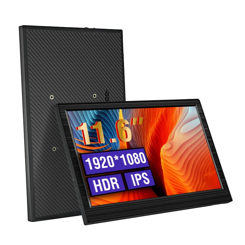 Anmite 11.6 بوصة IPS شاشة محمولة USB TYPE C HDMI للهاتف المحمول سطح المكتب MAC Switch PS4 XBOX